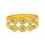 22K Yellow Gold Meenakari Filigree Baby Bangles, size 1.14 (28.2 g)