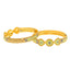 22K Yellow Gold Meenakari Filigree Baby Bangles, size 1.14 (28.2 g)