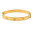 22K Yellow Gold Classic Bangle Size 2.4 (10.7 grams)