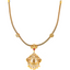 22K Rose Gold Ruby & CZ Antique Temple Necklace (28.7 grams)