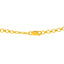 22K Yellow Gold Antique Ruby CZ Temple Necklace Set (31.8 grams)