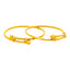 22K Yellow Gold Adjustable Baby Bangle Pair (14.9 grams)