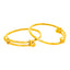 22K Yellow Gold Adjustable Baby Bangle Pair (14.9 grams)
