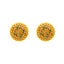 22K Yellow Gold CZ Temple Stud Earrings (5.5 grams)