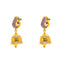 22K Yellow Gold CZ Earrings (6.6 grams)