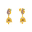 22K Yellow Gold CZ Earrings (6.6 grams)