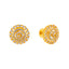 22K Yellow Gold CZ Stud Earrings (4.9 grams)