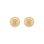 22K Yellow Gold CZ Stud Earrings (4.3 grams)
