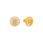 22K Yellow Gold CZ Stud Earrings (4.3 grams)