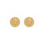 22K Yellow Gold CZ Stud Earrings (2.2 grams)