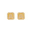 22K Yellow Gold CZ Stud Earrings (2.5 grams)