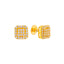 22K Yellow Gold CZ Stud Earrings (2.5 grams)