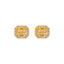 22K Yellow Gold CZ Stud Earrings (2.1 grams)