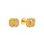 22K Yellow Gold CZ Stud Earrings (2.1 grams)