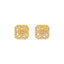 22K Yellow Gold CZ Stud Earrings (2.3 grams)