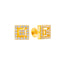 22K Yellow Gold CZ Stud Earrings (2.2 grams)