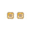 22K Yellow Gold CZ Stud Earrings (2.4 grams)