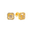 22K Yellow Gold CZ Stud Earrings (2.4 grams)