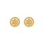 22K Yellow Gold CZ Stud Earrings (3 grams)