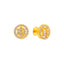 22K Yellow Gold CZ Stud Earrings (3 grams)
