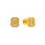 22K Yellow Gold CZ Stud Earrings (2.1 grams)
