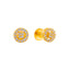 22K Yellow Gold CZ Stud Earrings (2,2 grams)