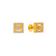 22K Yellow Gold CZ Stud Earrings (2.5 grams)