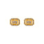 22K Yellow Gold CZ Stud Earrings (2.2 grams)