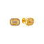 22K Yellow Gold CZ Stud Earrings (2.2 grams)