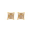 22K Yellow Gold CZ Stud Earrings (2.8 grams)