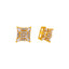22K Yellow Gold CZ Stud Earrings (2.8 grams)