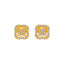 22K Yellow Gold CZ Stud Earrings (2.4 grams)