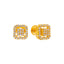 22K Yellow Gold CZ Stud Earrings (2.4 grams)