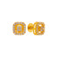 22K Yellow Gold CZ Stud Earrings (2.2 grams)