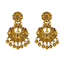 22K Antique Gold, Kundan, CZ & Ruby Necklace & Chandbali Set (102.9gm)