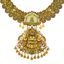 22K Antique Gold, Kundan, CZ & Ruby Necklace & Chandbali Set (102.9gm)