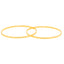 22K Yellow Gold Bangles Pair of 12, size 2,6 (118.6 g)