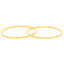 22K Yellow Gold Bangles Pair of 12, size 2.8 (115.9 g)