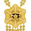 22K Yellow Gold Purvi Necklace & Earrings Set (70.5 grams)