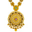 22K Yellow Gold, Emerald, Kundan & Ruby Necklace & Earrings Set (83.3 grams)
