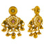 22K Yellow Gold, Emerald, Kundan & Ruby Necklace & Earrings Set (83.3 grams)