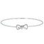18K White Gold & 0.15 ct Diamond Bangle (3.2 grams)
