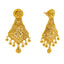 22K Yellow Gold Necklace & Chandbali Earring Set (56.1gm)