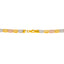 22K Multi-Tone Gold Necklace & Earring Set (25.8 grams)