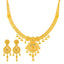 22K Yellow Gold Choker Necklace & Earring Set (30.7 grams)