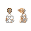 18K Rose Gold & 0.92 ct Necklace Set (5.88 grams)