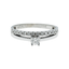18K White Gold & 0.31 ct Diamond Ring (2.8 grams)
