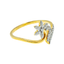 18K Yellow Gold & 0.15 ct Diamond Ring (2 grams)