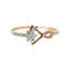 18K Rose Gold & 0.2 ct Diamond Ring (1.49 grams)