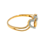 18K Yellow Gold & 0.14 ct Diamond Ring (1.81 grams)